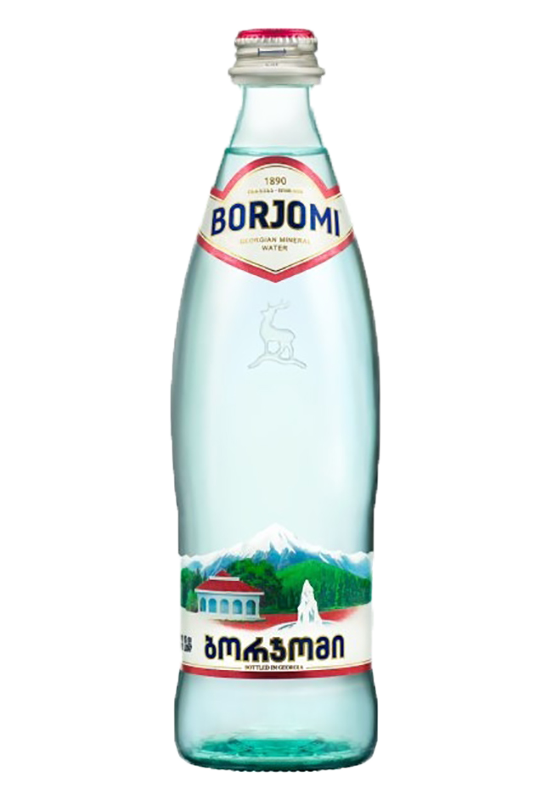 Вода питьевая газированная Боржоми 0,33 л*12 бут.