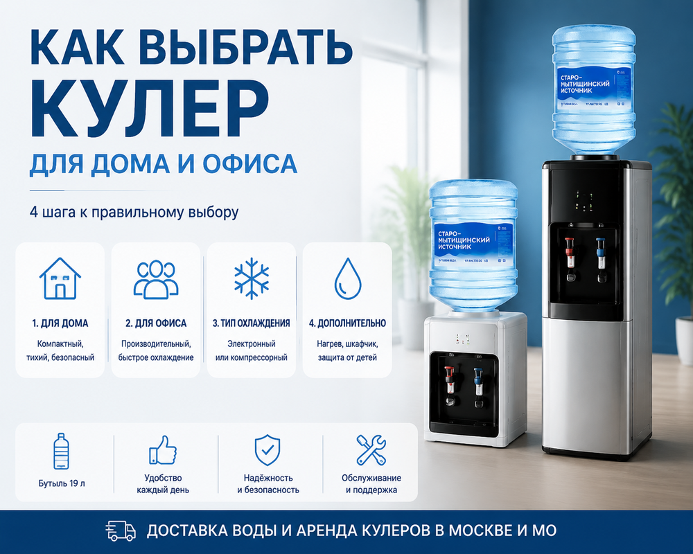 Как выбрать кулер для воды для дома и офиса: какой тип подойдет именно вам