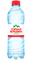Вода питьевая "Горная вершина" 0.5л*12 шт газ