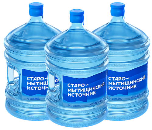 Вода питьевая Источник Старо-Мытищинский Набор из 3 бутылей 19 л