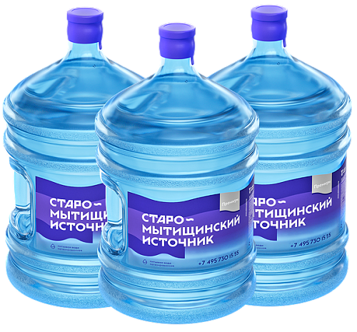 Вода питьевая Источник Старо-Мытищинский Премиум, Набор из 3 бутылей 19 л